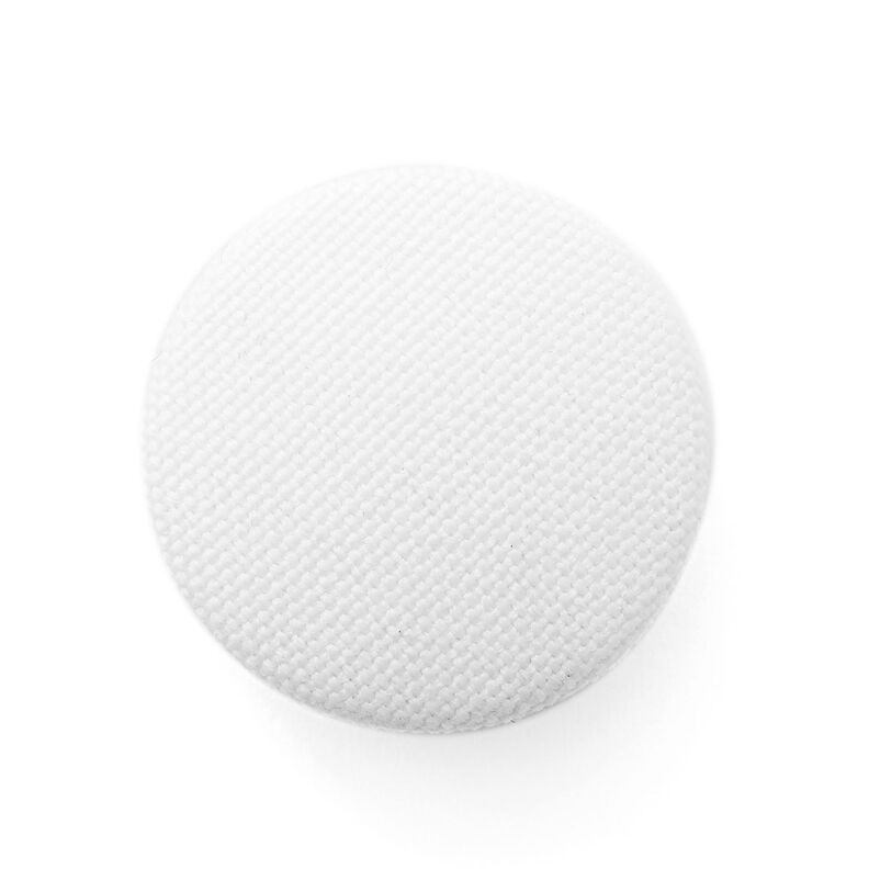 Botão forrado, Classic Poly – branco,  image number 1
