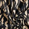 Tecido de viscose Padrão zebra abstrato – preto/bege claro,  thumbnail number 3