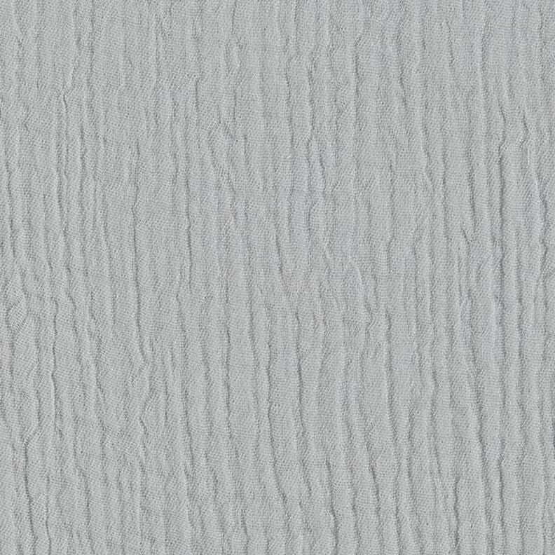 GOTS Musselina de algodão de três camadas – cinzento claro,  image number 4