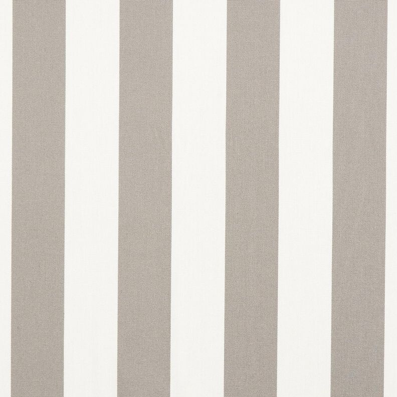 Tecido para exteriores Lona Riscas grossas – cinzento-seda/marfim,  image number 1