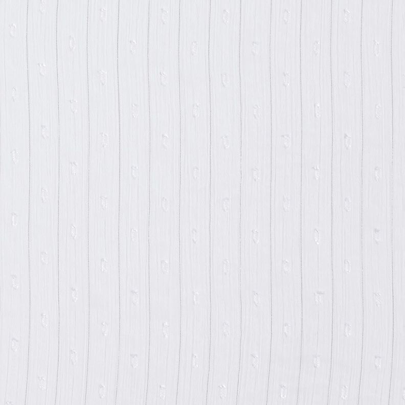 Chiffon Dobby Metálico Riscas de Giz – branco/prata metálica,  image number 1