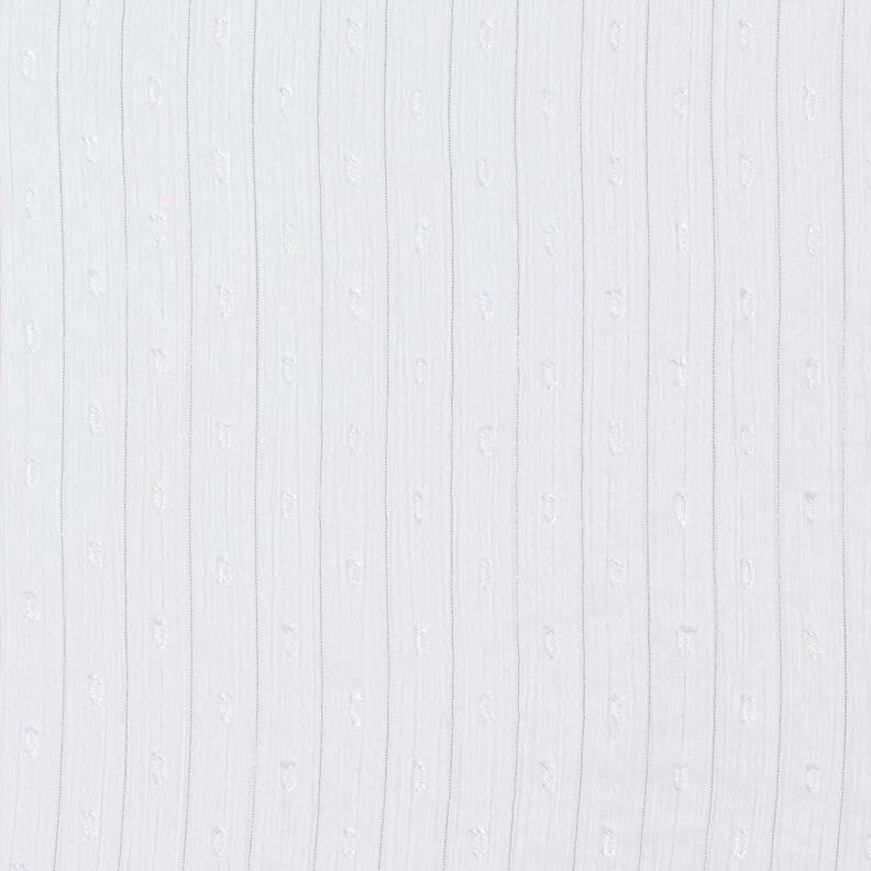 Chiffon Dobby Metálico Riscas de Giz – branco/prata metálica,  image number 1
