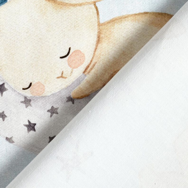 Tecido para decoração Sarja de algodão Coelhinho na Terra dos sonhos Impressão Digital – azul,  image number 4