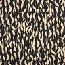 Tecido de viscose Padrão zebra abstrato – preto/bege claro,  thumbnail number 1