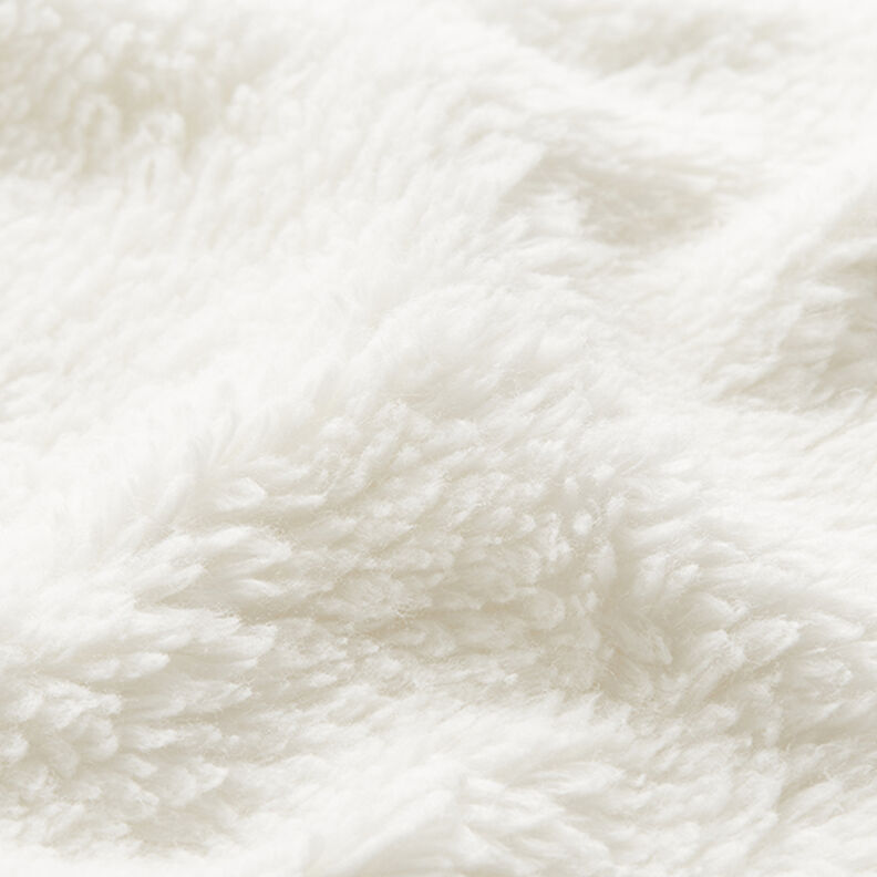 Sherpa de algodão lisa – branco sujo,  image number 2