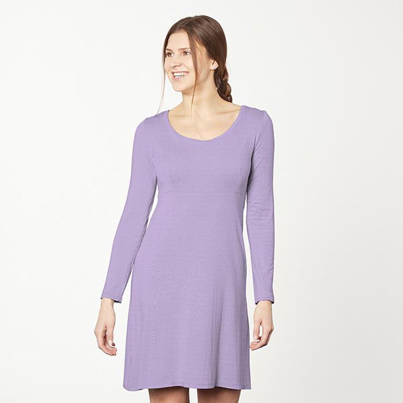 Jersey de algodão médio liso – lilás,  image number 6