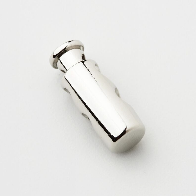 Travão para cordão de metal [Abertura: 3 mm] – prata metálica,  image number 2
