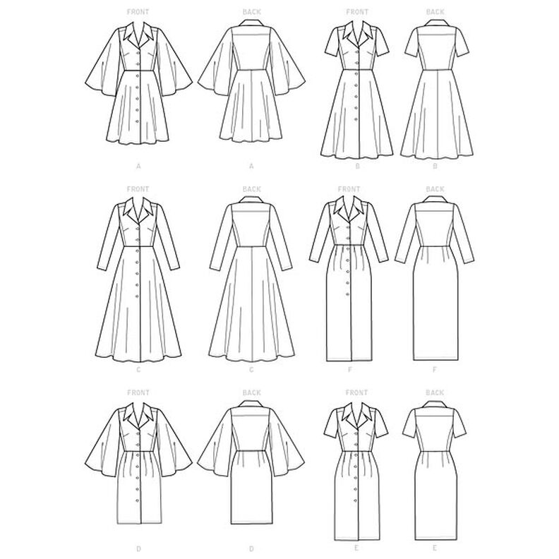 Vestido, Vogue 9345 | 32 - 40,  image number 11