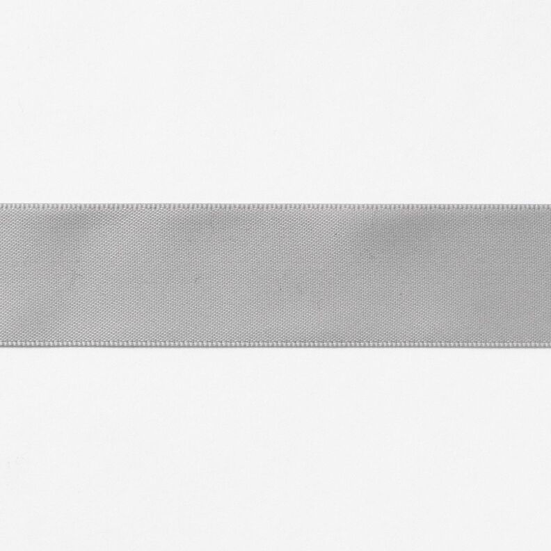 Fita de cetim [25 mm] – cinzento claro,  image number 1