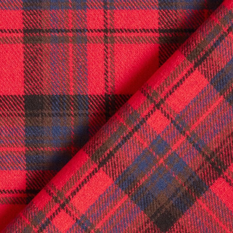 Flanela de algodão Xadrez – cor de malagueta/índigo,  image number 4