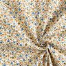 Tecido de algodão Cretone Flores espalhadas – bege claro/castanho claro,  thumbnail number 3