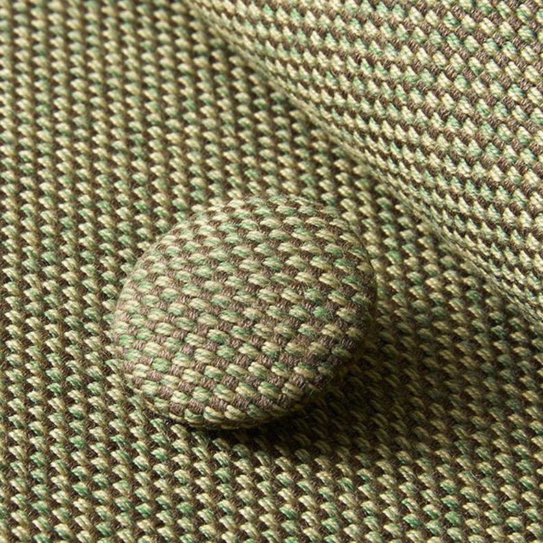 Botão forrado - Tecido para decoração Exteriores Agora Bruma - verde-azeitona claro,  image number 2