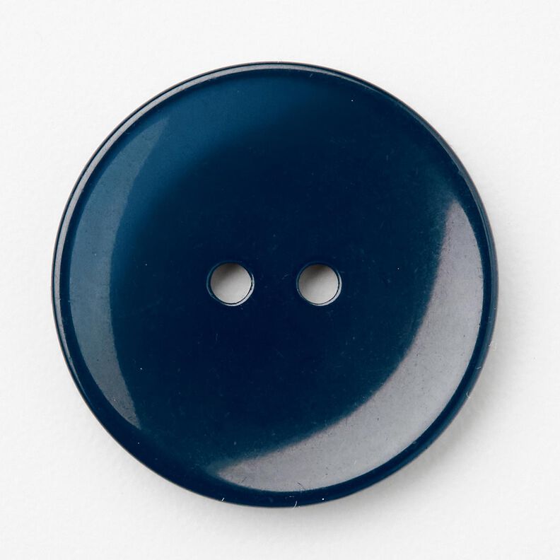 Botão de 2 furos brilhante [Ø 25 mm] – azul-noite,  image number 1