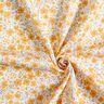 Tecido para decoração Cetim de algodão Mar floral – mostarda/branco,  thumbnail number 3