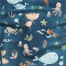 Popelina de algodão Animais marinhos felizes Impressão Digital | Poppy Fabrics – azul-oceano,  thumbnail number 2