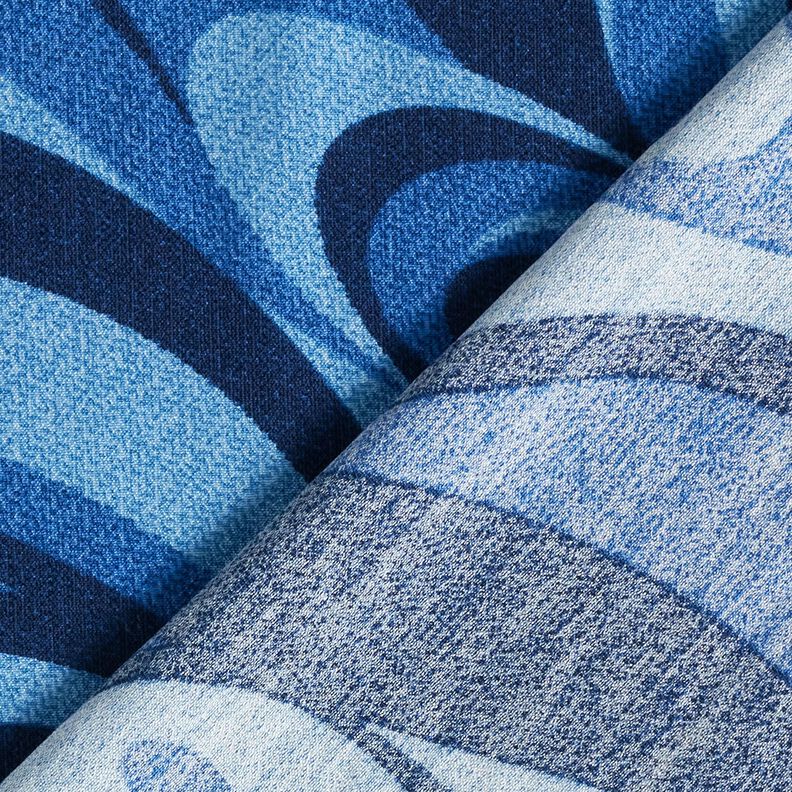 Crepe de viscose Ondas – azul-marinho/azul real,  image number 4