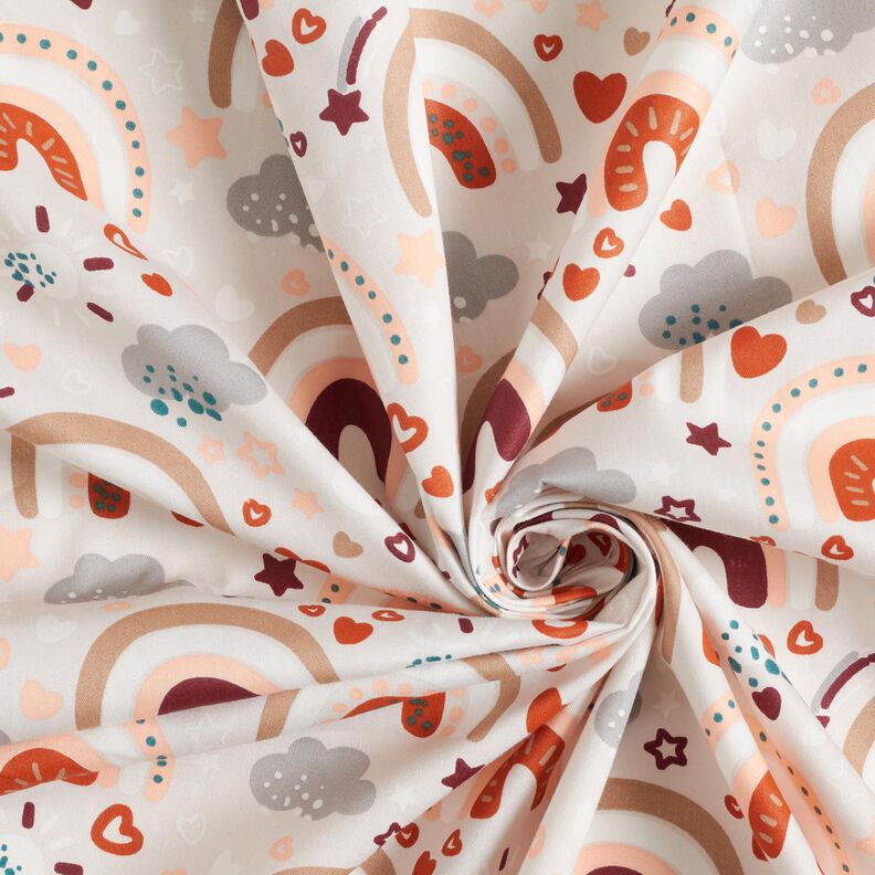 Popelina Arco-íris – bege claro,  image number 3