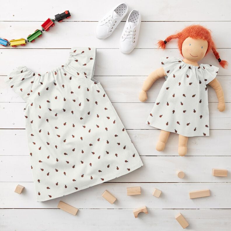 Jersey de algod&atilde;o Joaninha &ndash; branco/vermelho,  image number 7