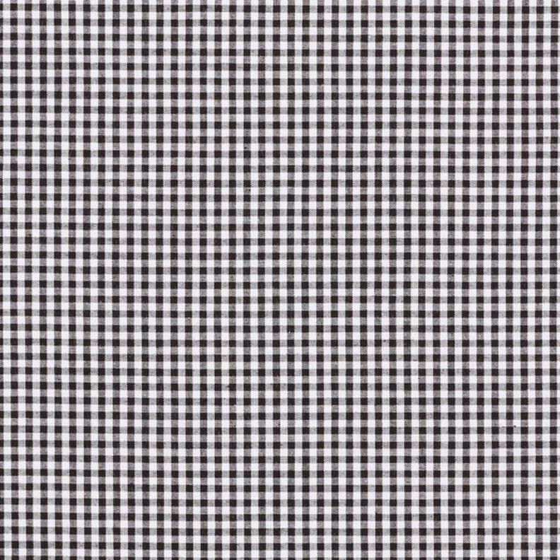 Popelina de algodão Xadrez Vichy pequeno, com fio tingido – preto/branco,  image number 1