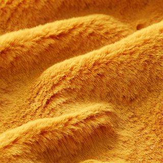 Tecido para estofos Pelo artificial – amarelo-caril | Retalho 100cm, 