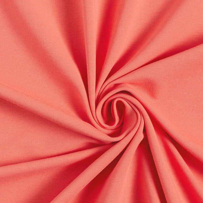 Terry francês simples liso – cor de coral,  image number 1