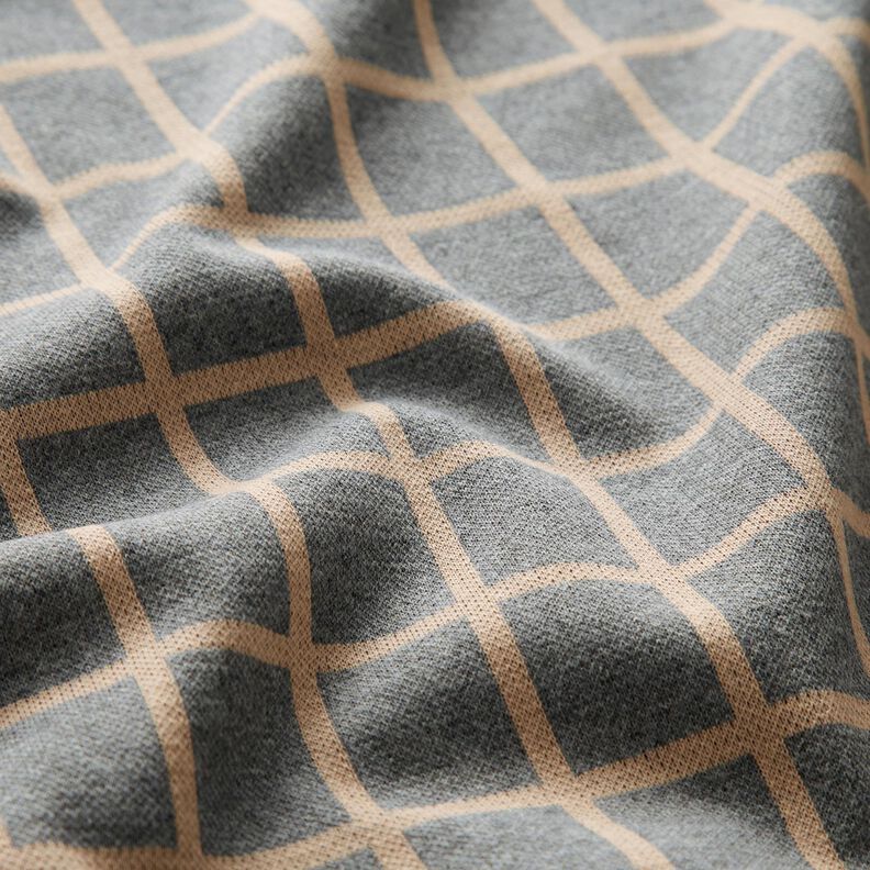 Jersey romanit xadrez – cinzento/bege,  image number 2