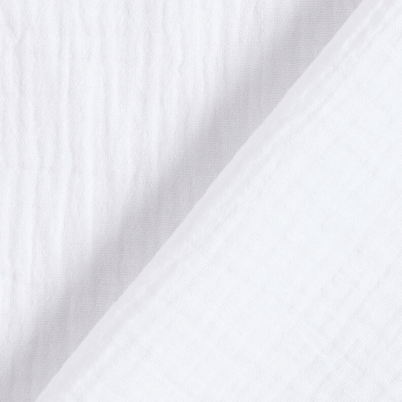 Musselina/ Tecido plissado duplo – branco,  image number 4