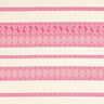 Tecido de algodão Padrão losangos – branco sujo/pink,  thumbnail number 1