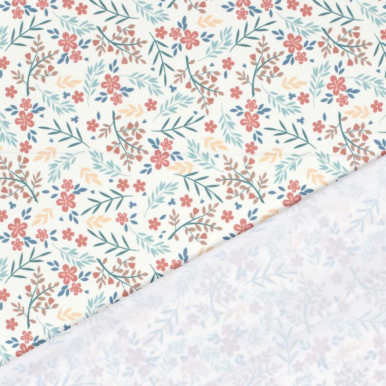 Tecido para fatos de banho UPF50 Gavinhas florais – branco sujo/ouro rosé,  image number 4