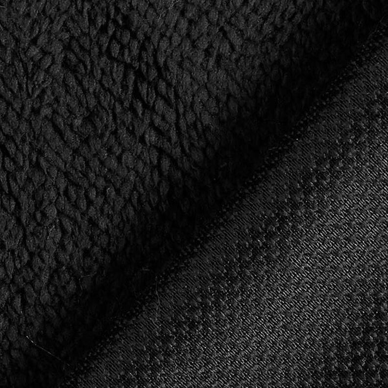 Pelo artificial Tecido Teddy – preto,  image number 3
