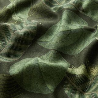 Tecido para exteriores Lona Folhas de palmeira – verde escuro, 