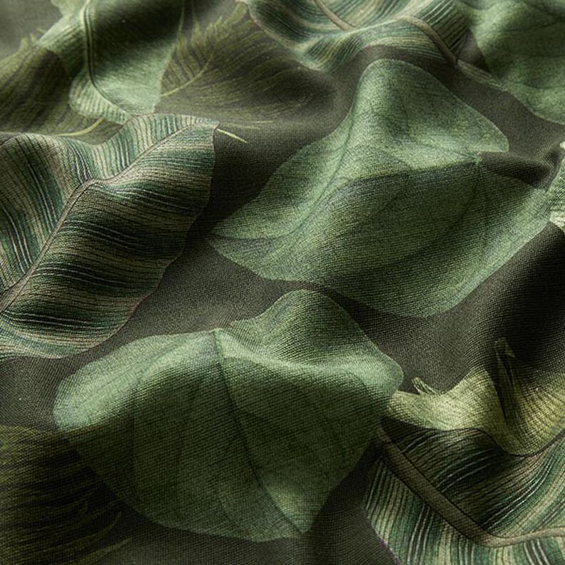 Tecido para exteriores Lona Folhas de palmeira – verde escuro,  image number 2