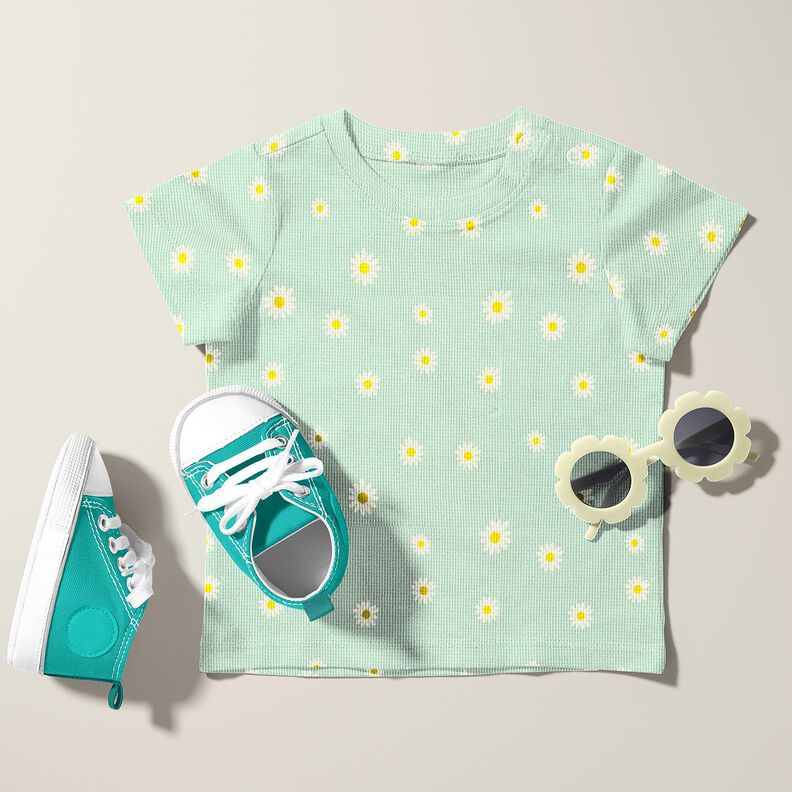 Jersey Favos Margaridas – menta clara,  image number 6