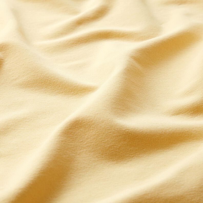 Terry francês simples liso – amarelo-baunilha,  image number 4