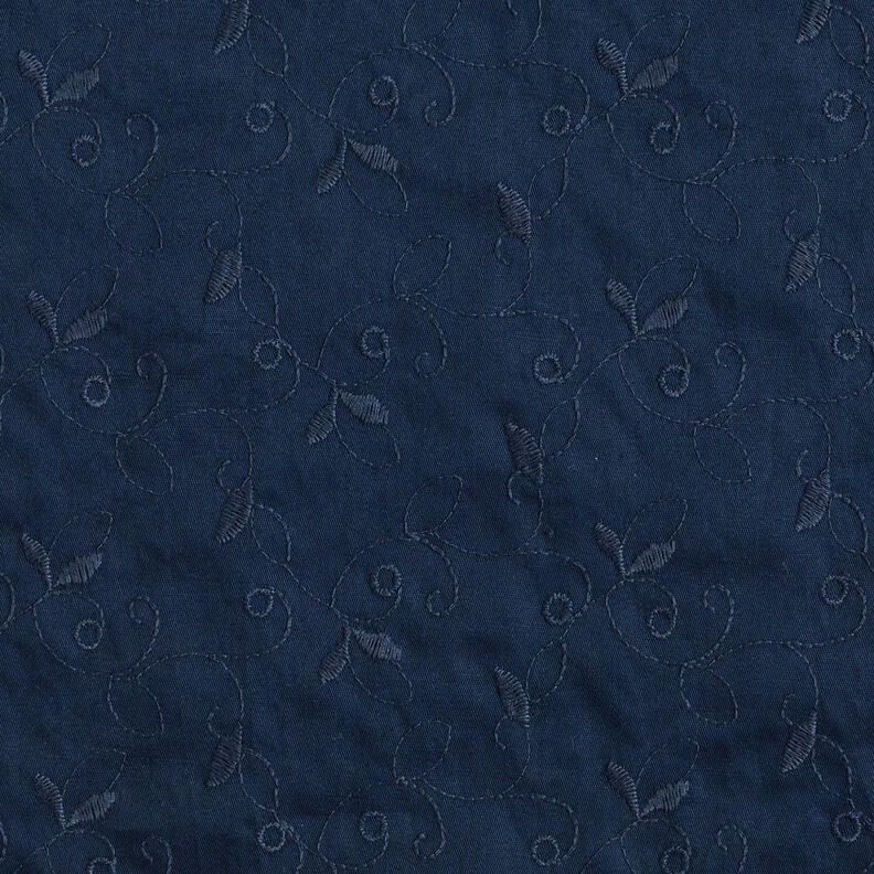 Gabardine Stretch Bordado Gavinha – azul-marinho,  image number 1