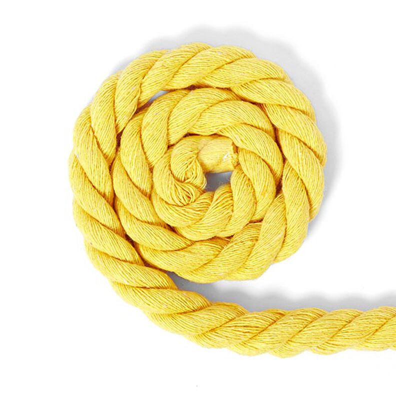Cordão de algodão [Ø 14 mm] 8 - amarelo,  image number 1