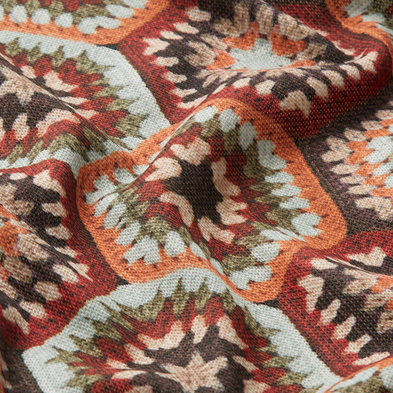 Malha fina Aspeto de crochê – vermelho/azul claro,  image number 2