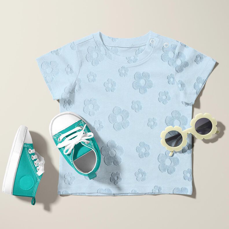 Tecido turco Jersey Flores – azul prateado,  image number 6