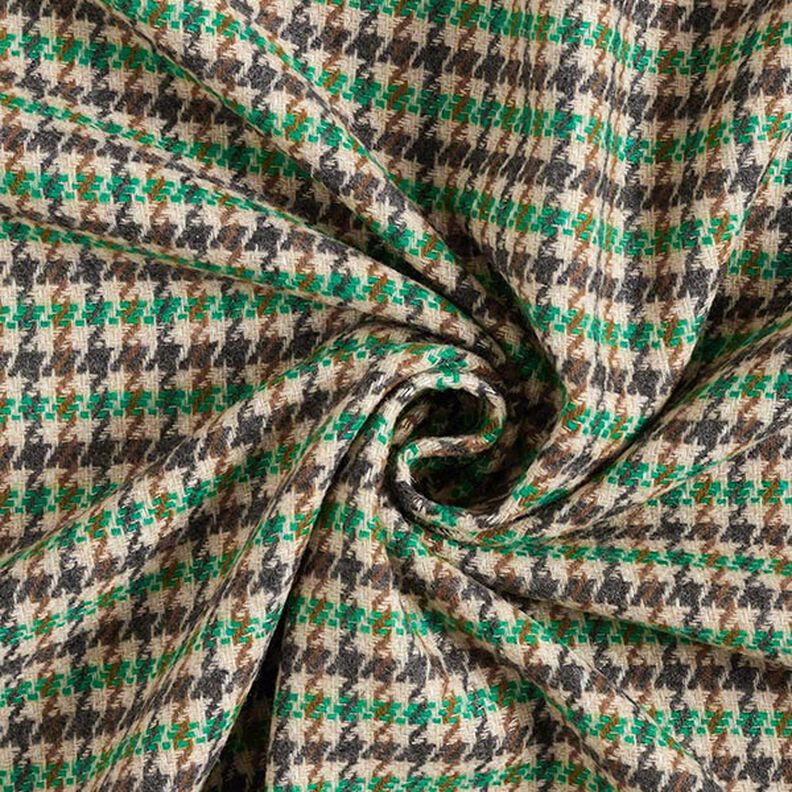 Mistura de lã Xadrez – verde/antracite,  image number 3