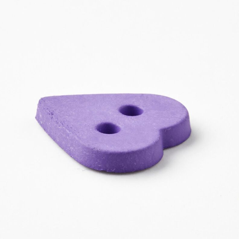Botão de coração [Ø 15 mm] – lavanda,  image number 2