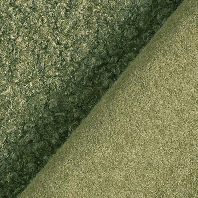 Bouclé de malha feltrada – oliva,  image number 4