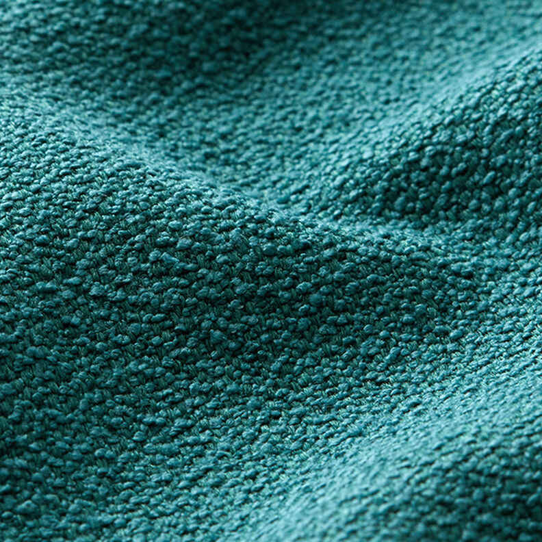 Tecido para estofos Bouclé fino – turquesa,  image number 2
