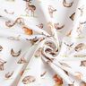 Jersey de algodão orgânico Animais da floresta em aguarela – branco sujo,  thumbnail number 3