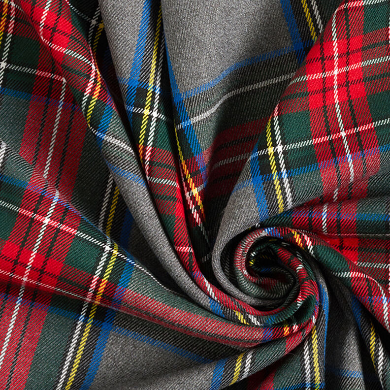 Stretch para calças Xadrez escocês – cinza ardósia/vermelho,  image number 3