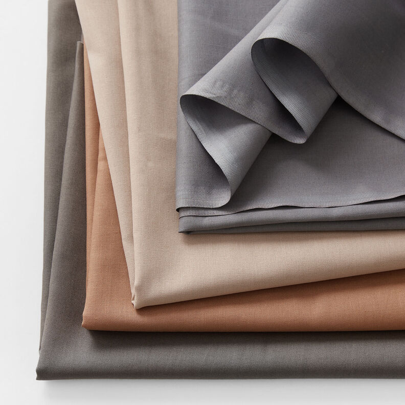 Tecido de algodão Cretone Liso – cinzento escuro,  image number 4