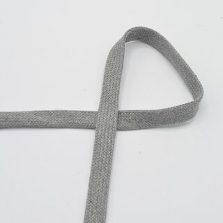 Cordão plano Camisola com capuz Algodão Melange [15 mm] – cinzento claro, 