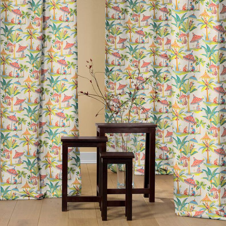 Linho para decoração Macaco na selva – natural,  image number 5