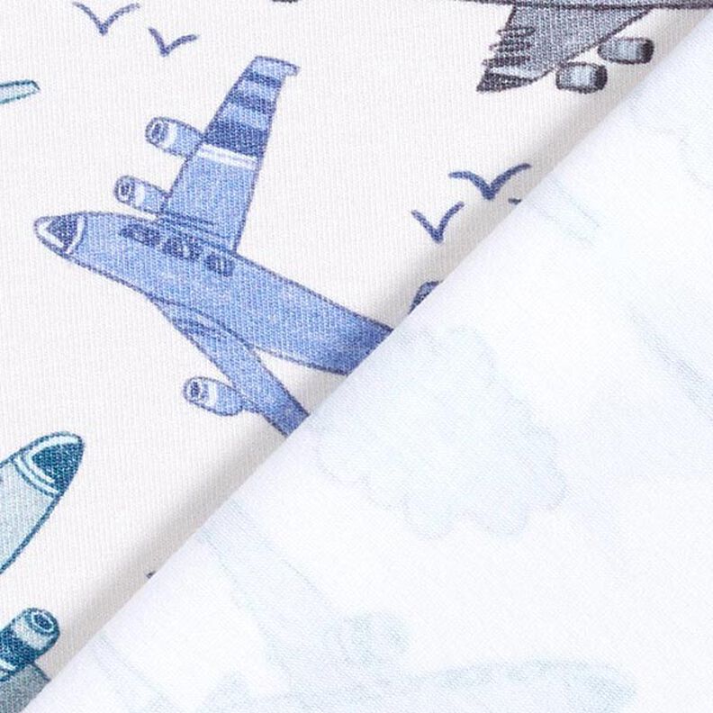 Jersey de algodão Aviões Impressão Digital – branco sujo,  image number 4