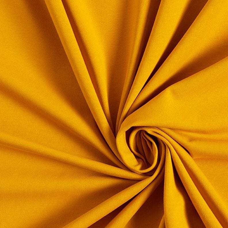 GOTS Jersey de algodão | Tula – amarelo-caril,  image number 1