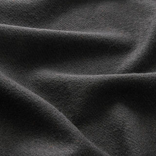 Tecido para sobretudos Mistura de lã Liso – preto, 